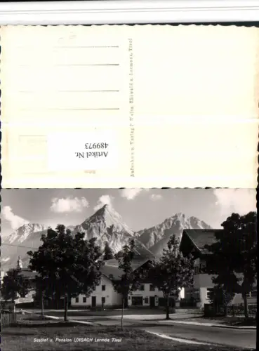 489973,Lermoos Gasthof u. Pension Loisach Bergkulisse