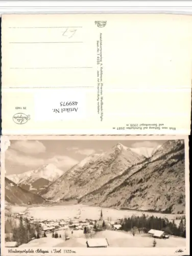 489975,Holzgau in Tirol Totale Bergkulisse Winterbild