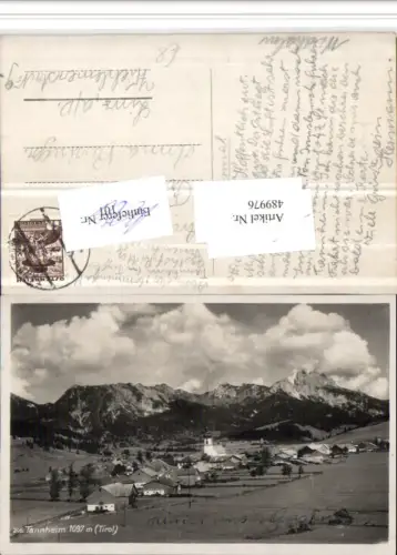 489976,Tannheim Totale Bergkulisse