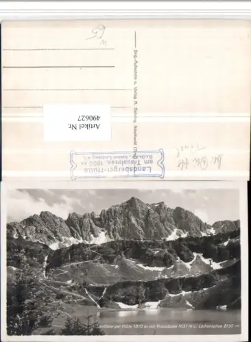 490627,Landsberger Hütte b. Tannheim m. Lachenspitze Bergkulisse