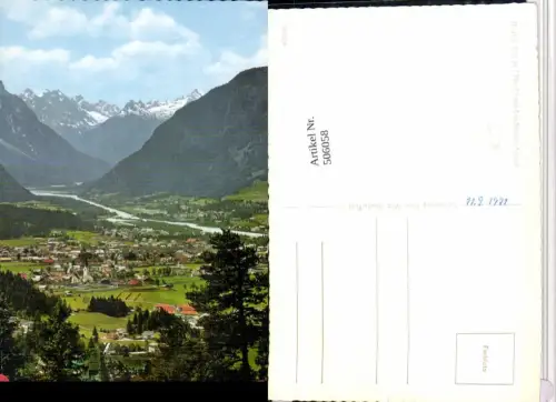 506058,Reutte Totale m. Lechtaler Alpen Bergkulisse