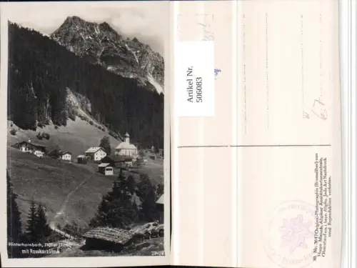 506083,Hinterhornbach Totale m. Rosskarzähne Bergkulisse