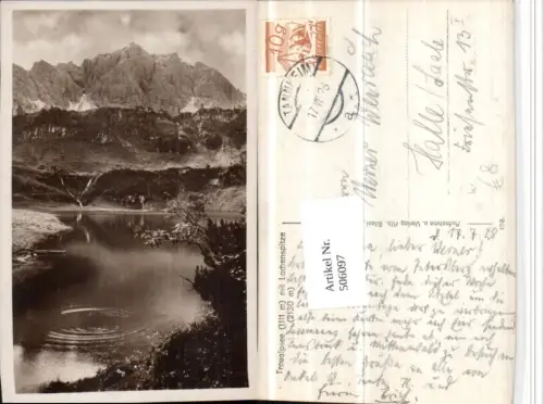 506097,Traualpsee See b. Tannheim m. Lachenspitze Bergkulisse