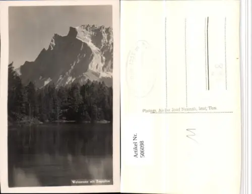 506098,Weißensee See b. Biberwier m. Zugspitze Bergkulisse pub Josef Neumair