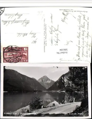 506104,Plansee See b. Reutte geg. Thaneller Bergkulisse pub Risch-Lau 5315