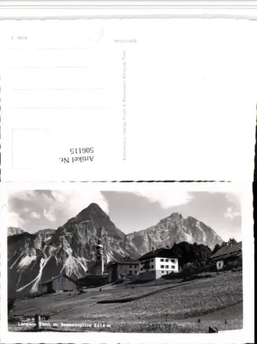 506115,Lermoos Teilansicht m. Sonnenspitze Bergkulisse pub A. Somweber