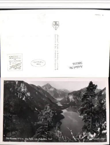 506116,Plansee See b. Reutte Bergkulisse