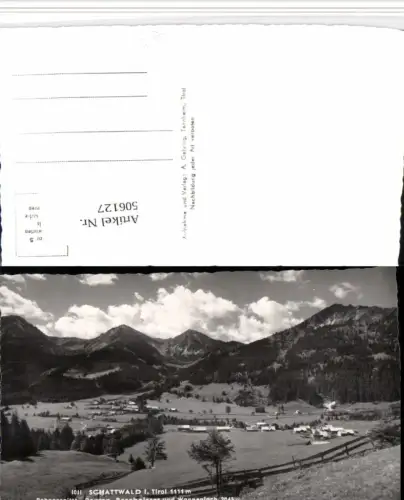 506127,Schattwald Totale m. Rohnenspitze Bergkulisse