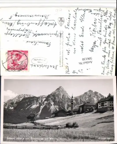 506130,Lermoos Teilansicht m. Sonnenspitze Bergkulisse