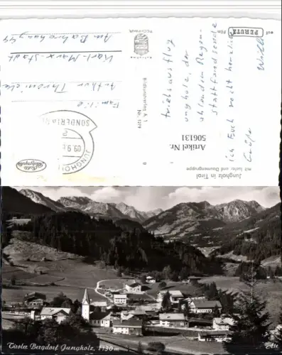 506131,Jungholz Totale m. Iseler u. Daumengruppe Bergkulisse