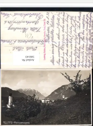 506143,Reutte Rochuskapelle Kirche Bergkulisse pub Ludwig Reiter