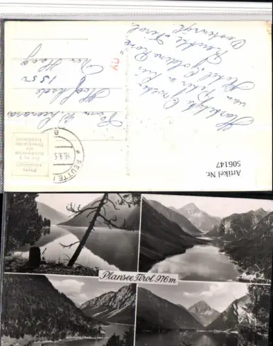 506147,Plansee See b. Reutte Mehrbildkarte