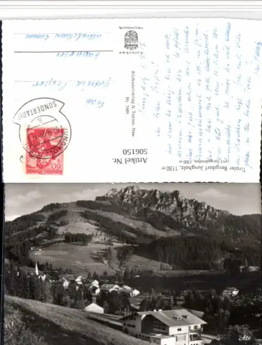 506150,Jungholz Totale m. Sorgschrofen Bergkulisse
