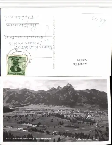 506154,Reutte Breitenwang Totale geg. Gehrnspitze Bergkulisse pub Risch-Lau 12032