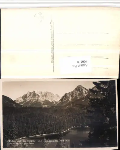 506160,Blindsee See b. Biberwier m. Zugspitze Bergkulisse pub Josef Neumair