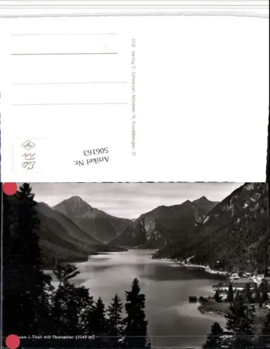 506163,Plansee See b. Reutte m. Thaneller Bergkulisse