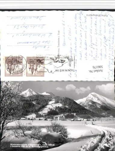 506176,Tannheim Totale m. Geishorn Bergkulisse Winterbild