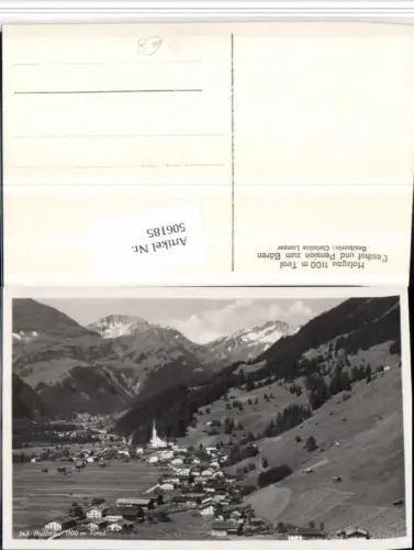 506185,Holzgau Totale Bergkulisse