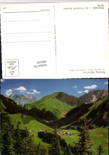 506193,Berwang Totale m. Zugspitze u. Bleispitze Bergkulisse