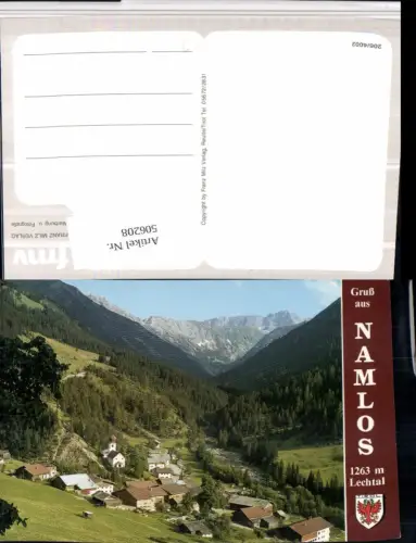 506208,Namlos im Lechtal Totale Bergkulisse