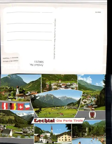 506211,Lechtal Gemeinden Totale Freibad Mehrbildkarte