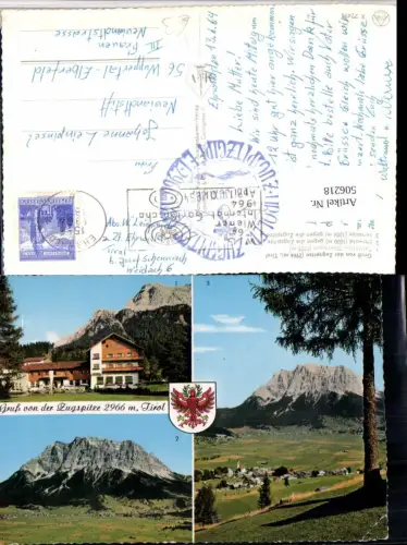506218,Ehrwald Lermoos Totale Zugspitze Talstation Mehrbildkarte