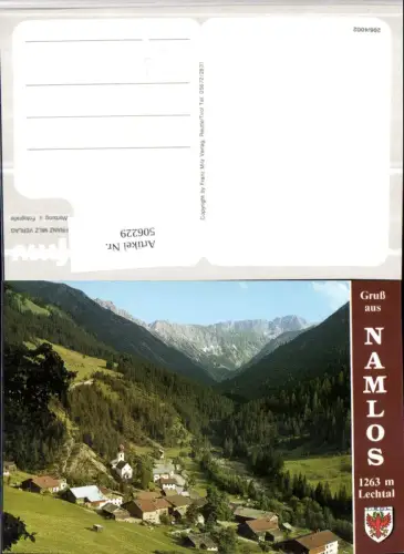 506229,Namlos im Lechtal Totale Bergkulisse