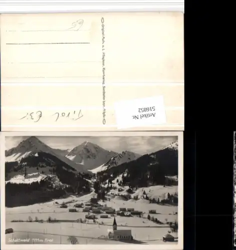 516052,Schattwald in Tirol Totale Bergkulisse Winterbild