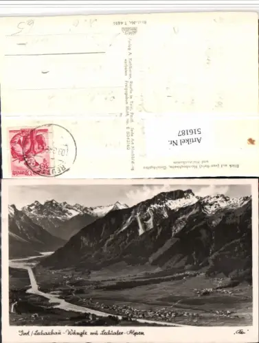 516187,Lechaschau Wängle bei Reutte Totale m. Lechtaler Alpen Bergkulisse