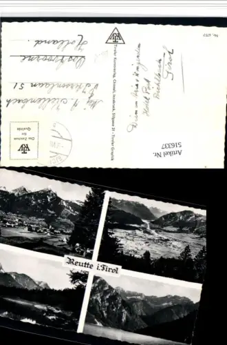 516337,Reutte Totale See Bergkulissen Mehrbildkarte