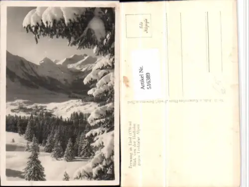516389,Berwang Totale von d. Hochalm Bergkulisse Winterbild