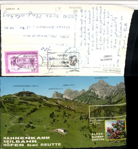 518887,Höfen b. Reutte Hahnenkamm Bergkulisse pub Alpine Luftbild 71072