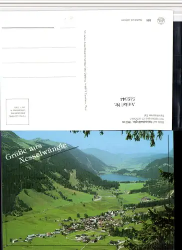 519344,Nesselwängle Totale m. Haldensee See Bergkulisse