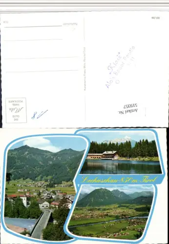 519357,Lechaschau Totale Brücke See Mehrbildkarte