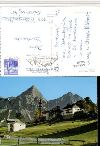 519358,Lermoos Teilansicht m. Sonnenspitze Bergkulisse