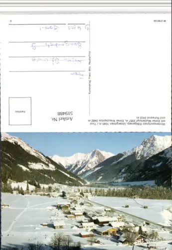519488,Elbigenalp Untergiblen Totale Bergkulisse Winterbild