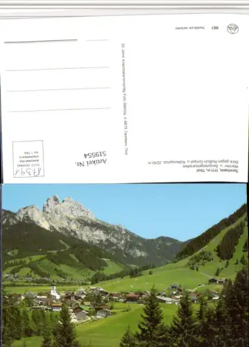 519554,Tannheim Totale geg. Rotflüh Bergkulisse