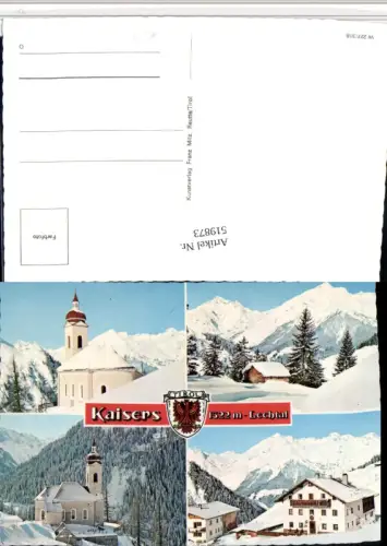 519873,Kaisers im Lechtal Kirche Haus Winterbilder Mehrbildkarte
