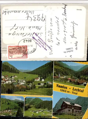 519885,Namlos Totale Berghütte Mehrbildkarte Stempel Verzögerung Kempten