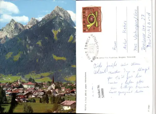 520000,Reutte Totale geg. Hahnenkamm Bergkulisse