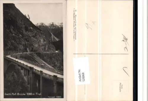 520068,Gaicht Paß Brücke b. Nesselwängle Weißenbach Reutte