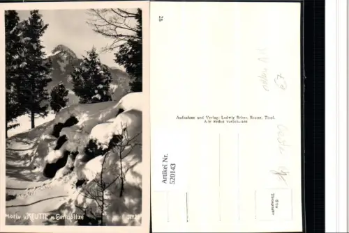 520143,Seltene AK Motiv v. Reutte m. Gernspitze Bergkulisse Winterbild