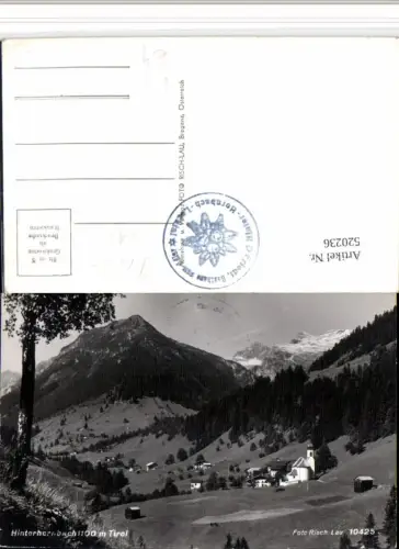 520236,Hinterhornbach Totale Bergkulisse pub Risch-Lau 10425