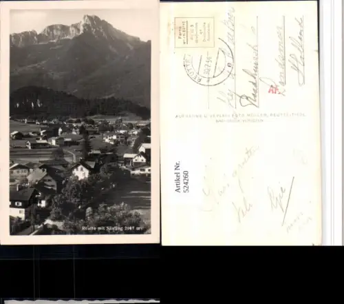 524260,Reutte Teilansicht m. Säuling Bergkulisse