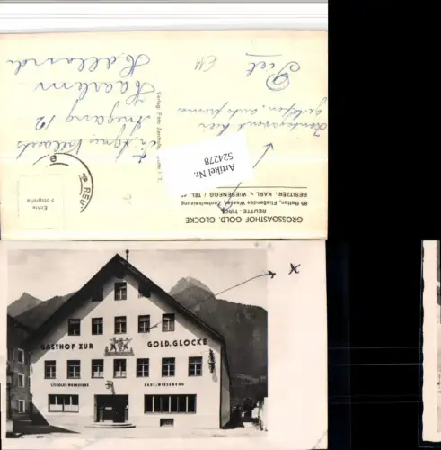 524278,Reutte Gasthof zur goldenen Glocke Bergkulisse
