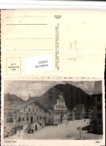 524315,Reutte Straßenansicht Gasthof Wegweiser