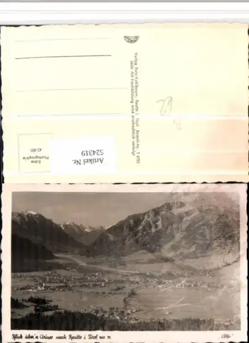 524319,Blick über den Urisee nach Reutte Totale Bergkulisse