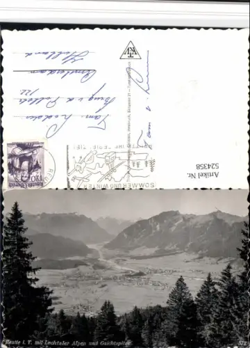 524358,Reutte Totale m. Lechtaler Alpen Bergkulisse