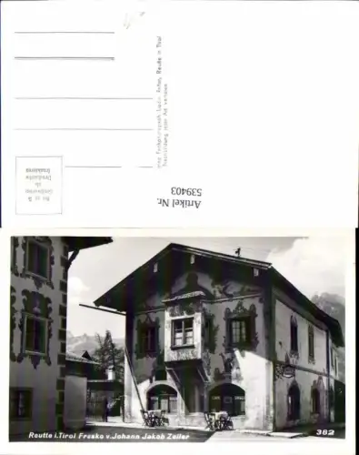 539403,Reutte in Tirol Fresko Johann Jakob Zeiler Cafe Gasthaus Singer pub Foto Reiter 382