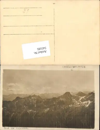 543185,Foto-AK Reutte Hinterhornbach Hochvogel